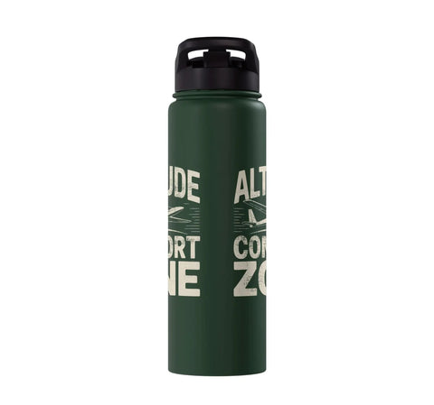Glider Pilot Water Bottle For Soaring Club Stainless Steel Insulated Hydration Bottle For Sailplane Enthusiasts Keeps Drinks Cold Or Hot