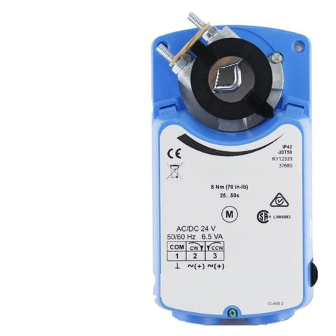 Heavy Duty Motorized Damper Actuators For Hvac Air Flow Regulation Featuring Hella Reliable Switching Control And No Sweat Mounting For Everyday Use, rear view