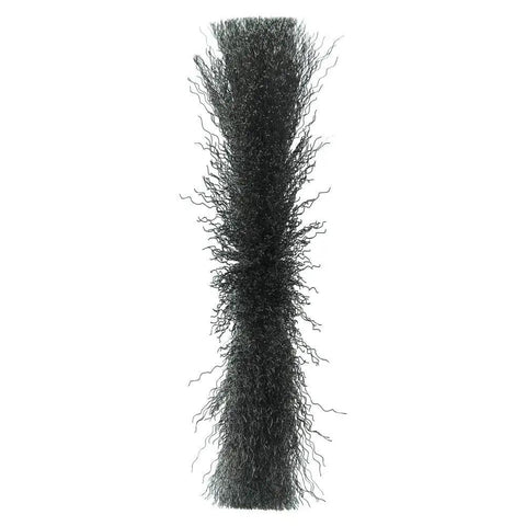 Beefy 10 Inch Narrow Face Crimped Wire Wheel With 0.0118 Inch Steel Fill And Three Quarter Inch Arbor For Straight Grinders Bench Grinders And Buffing Lathes Made In The USA, showing side view