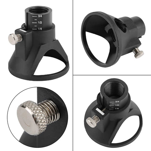 Heavy Duty Drill Locator Tool Attachment With Precision Positioner For Accurate Punching And Drilling Alignment On Electric Grinders adjustable depth settings 1/4 1/2 3/4 inch