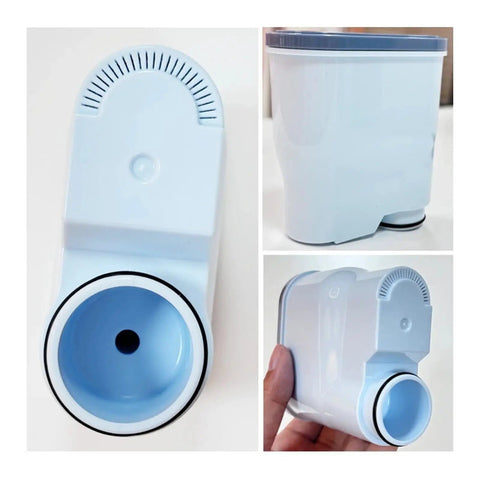 Total Upgrade Coffee Machine Water Filter That Softens Rough Water And Cleans Your Daily Brew For A Fresh Drip And Rich Taste That Truly Hits Different On Almost All Machines, shown from multiple angles with a light blue finish.