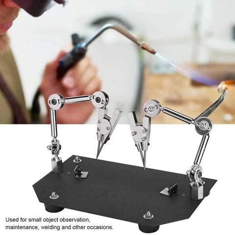 Solid Steel Welding Fixture Clip And Work Clamp Holds Everything Tight Like A Boss For Soldering Jewelry Microelectronics And Tiny Parts Without Breaking The Bank, adjustable clamp for detailed tasks.