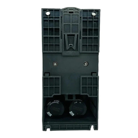 380V Economical VFD Variable Frequency Drive Inverter 1.5KW 2.2KW 3KW 4KW 5.5KW Motor Speed Controller With PLC Ready 321-3KW 1Ph To 3Ph Power Converter black rear housing view