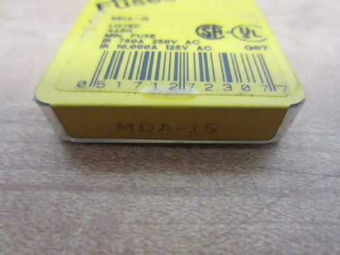 Close-up of 15 Amp Time Delay Ceramic Tube Fuse 250V UL Listed 5 Inch Tin Pack Of 5 For Electronics And Industrial Panels
