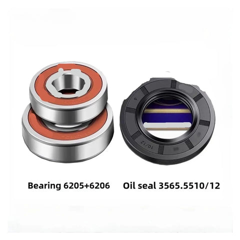 High Performance Seal Bearing 6205 6205 For Washing Machine Drum Inner Shaft Rotation includes two sealed ball bearings and oil seal.