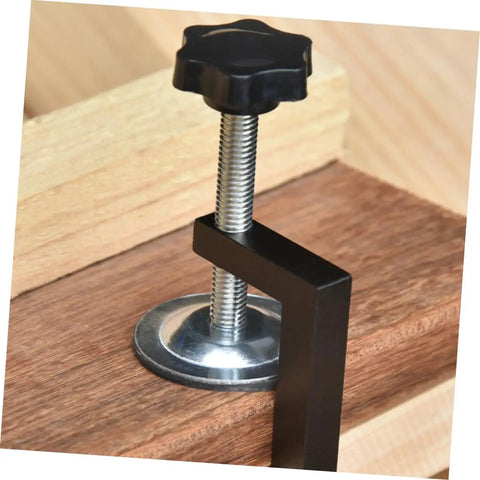Close-up of Two Pack Adjustable Rattan Furniture Clips Easy To Install Wicker Chair Fasteners for Outdoor Patio Sectional Sofa Connection