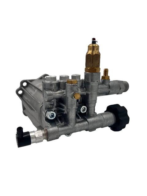 SRMV24G28D-EZ Replacement High Pressure Washer Pump for 2800 PSI Two Point Four GPM Brass Unloader Detergent Outlet Thermal Relief Valve