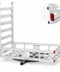Folding Aluminum Hitch Cargo Carrier For SUV And Truck Use, Beefy 1300 Lbs Capacity Hauler with welded rust-resistant frame