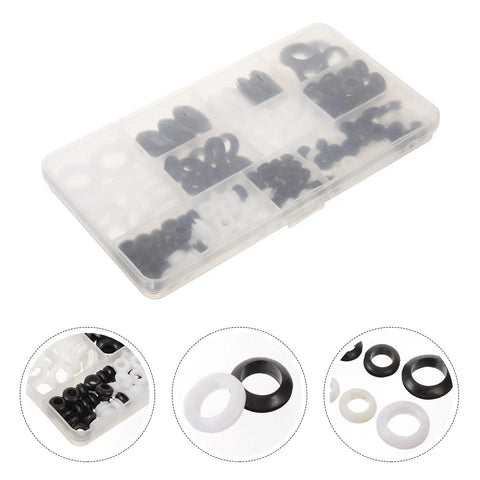 180 Piece Rubber Grommet Kit For Ceiling Fans And Wiring, Easy Install, DIY Friendly With Assorted Sizes, tough rubber gaskets in storage case