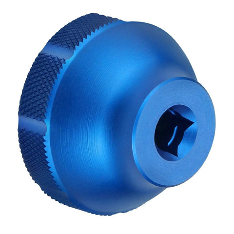 BBT 69.2 16 Notch 44mm Bottom Bracket Tool with 3/8 Inch Drive, blue CNC aluminum, anodized finish for bicycle maintenance
