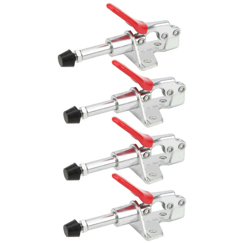 Rock Solid Fixed Toggle Clamp With Hold Down Push Pull GH-301-AM, 45kg Capacity, 190mm Handle, Galvanized Iron, Ergonomic Grip, 16mm Stroke