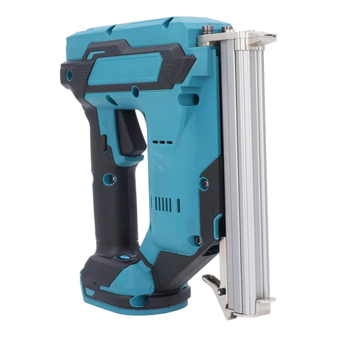 Heavy Duty Cordless Brad Nailer Battery Powered With 100 Nail Capacity Drives 10 To 30 Mm Straight Pins side view showcasing ergonomic design.