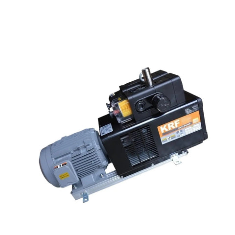 Professional Grade Industrial Vacuum Pump Built Like A Tank For Factory Automation High Accuracy Krf110Vb04 Model, side view, industrial design.