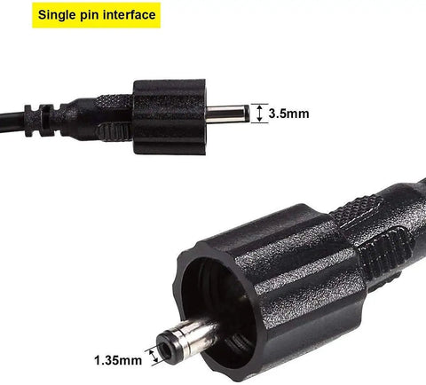 Top Shelf Waterproof Extension Cord For Landscape And Garden Path Lights 2 Pack Flexible All Weather Plug To Plug Outdoor Wire connector close-up, 3.5mm interface.