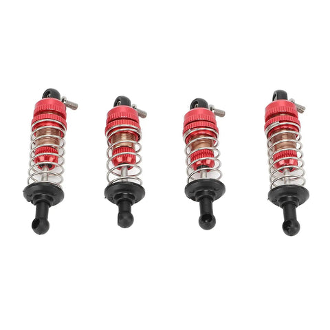 Front and rear Beefed Up Hydraulic RC Shock Absorbers 53mm 59mm aluminum alloy damper set with red hydraulic damping