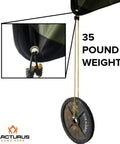 Rock Solid Insulated Tarp And Thermal Survival Blanket grommet detail with 35-pound weight for stability during use.
