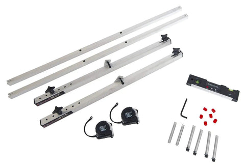 Slick Portable Wheel Alignment Kit For 13 To 18 Inch Tires DIY Four Wheel Setup Caster Camber Toe Gauge Auto Tools components layout.