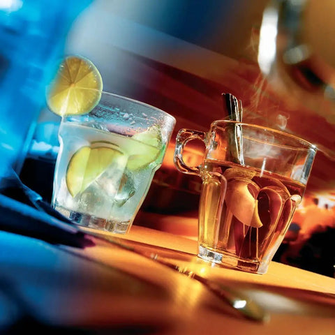 Rock Bar Stackable Double Old Fashioned Glasses 13.25 Oz Set Of 6 For Cocktails And Home Bars Clear Durable Barware stacked with drinks