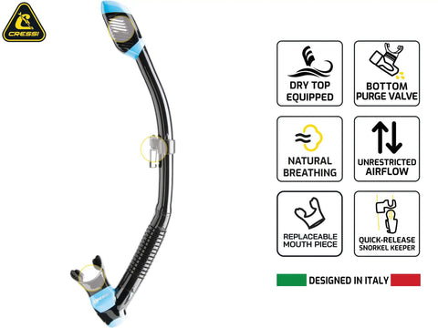 Frameless Snorkel Mask Kit With Dry Top Snorkel Ultra Clear Lenses Low Volume Design Push Button Buckle Wide Field Of Vision Soft Skirt