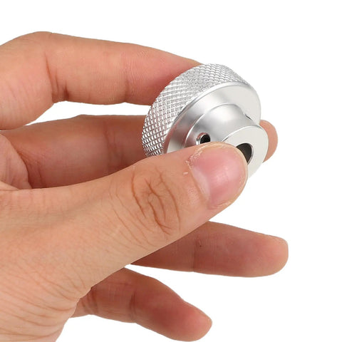 Solid Aluminum Alloy Mini Lathe Handwheel With 0.3 Inch Inner Hole For Smooth Milling Control And Precise Operation In Any Garage Shop Project, silver