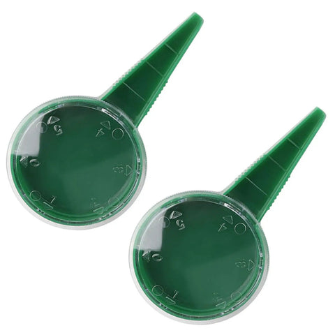 Two Army Green Seed Spreader Garden Seeding Tool With Adjustable Dial For Even Planting Seed Planter And Garden Seeder For Veggies