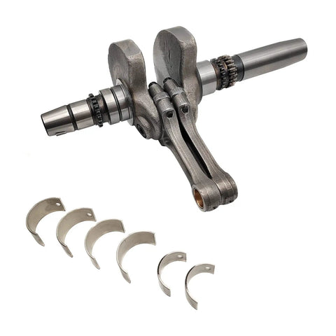 Premium Crankshaft Bearing Assembly For Hisun 800 Atv Utk with steel construction and connecting rods for precise rotation.