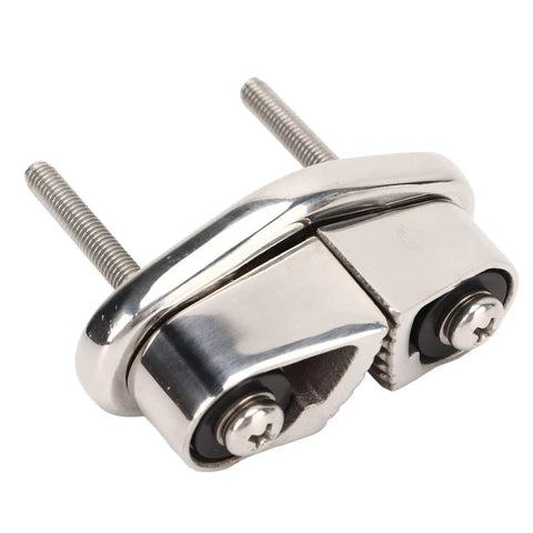 Straight Up Lightweight Stainless Steel Cam Clamps Offering Rock Solid Line Grip With Progressive Teeth And Smooth Polish.