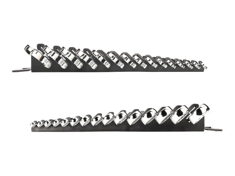 Beefy 15 Piece SAE Combination Wrench Set With Angled Open End For Tight Spaces 1/4 Inch To 1 Inch Sizes Plus Holder