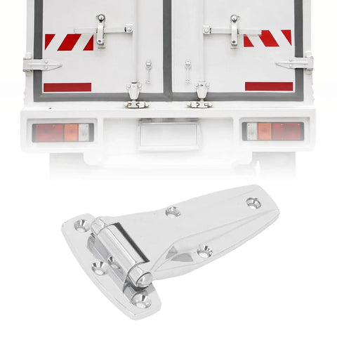 T Strap Hinge Zinc Alloy 14cm 5.5 Inch Replacement For Toolbox Car Door And Carriage Compartment Low Noise Soft Close Silver Finish