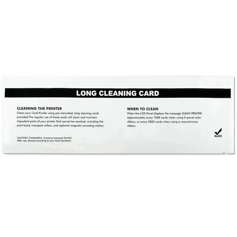 Top Tier ID Card Printer Cleaning Kit Features Ten Long Cleaning Cards And One Ipa Pen For Enduro Rio Pro M200 Series instructions on use.