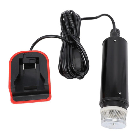 Jiawu Electric Sewage Pump For Pool Garden Well components including pump body, charger, and power cable.