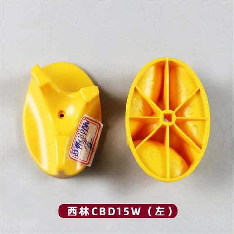 Killer Grip Accelerator Knobs Built Like Tanks For Pallet Trucks Tiller Heads And Stackers With Smooth Throttle Handles Featuring Bold Black Warning Yellow Design. Yellow accelerator knobs with ergonomic grip for pallet trucks.