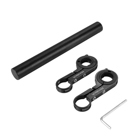 Dope Space Saver Bike Handlebar Extender Double Bar Mount For 25.4mm To 31.8mm Bars Carbon Fiber Mount With Aluminum Bracket components