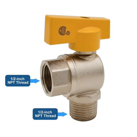 Premium White Gas Outlet Box With Three Quarter Inch Npt Threads And Recessed Shell Featuring A Swift Quarter Turn Shut Off Valve Cast From Shock Proof Abs Resin for secure natural gas connections with 1/2-inch NPT thread valve.