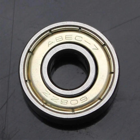 Sixteen Pack Abec 7 608Zz Inline Skate Bearings With Dual Shielded Steel Construction showing precise sealed steel bearing.