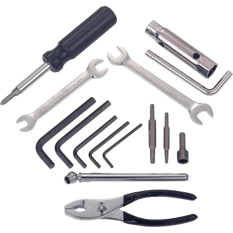 Harley Davidson Motorcycle Repair Tool Kit Set Portable SAE Essentials 14-Piece All-In-One Garage Gear With T27 Torx