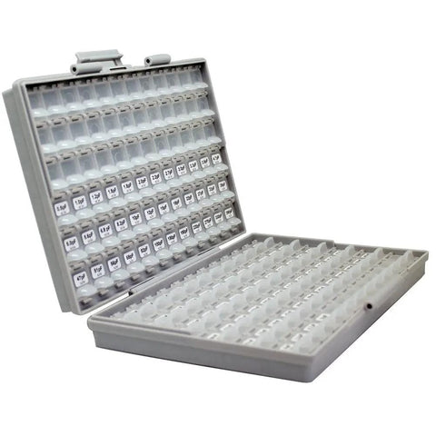 0603 SMD Capacitor Kit With 101 Values In Compact Enclosure 50 Pc Per Value 5050 Total Pieces Includes Free Tweezers From 0.5pF To 22uF