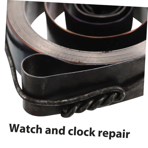 Close-up view of Vintage Mechanical Alarm Clock Repair Kit's durable steel parts with precision winding key for timepiece maintenance