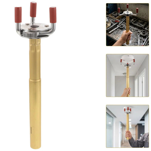 Heavy Duty Aluminum Alloy Smoke Sensor Removal Tool With Grip Tight Claw Head, shown from the front, designed for HVAC maintenance.