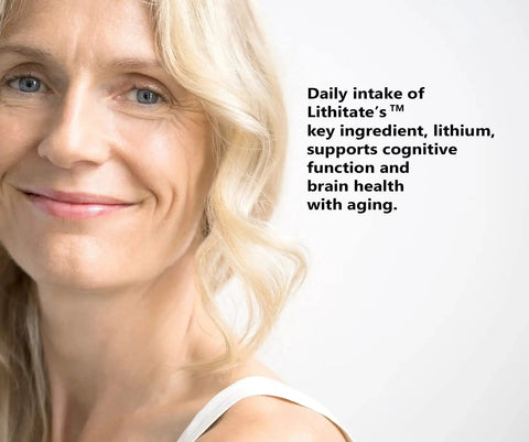 Lithium Aspartate 10mg Supplement For Brain Fuel And Cognitive Function As You Age, Boosts Mental Clarity, Mood Support, Keeps You Sharp, Longevity