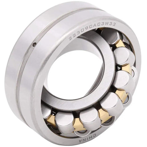Upgrade With This 2 Pack Of Rock Solid Spherical Roller Bearings 22309CAC3W33 featuring bronze cage and precision design.