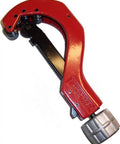 Quick Release Tubing Cutter For Plastic And Metal Pipes, 3/8 To 3-1/2 Inch Capacity, durable red metal cutter close-up