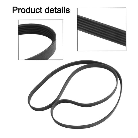 Premium Black Rubber Washing Machine Belt Fits 6EPJ1274 Models displayed, showing detailed design and construction for reliable performance.