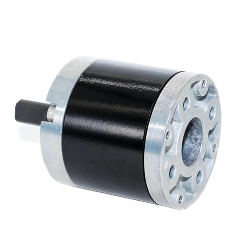 42mm Planetary Gearbox Reducer For DC Gear Reduction Motors 775 795 895, beefy high torque, 18mm shaft, shown in side view
