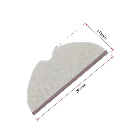 Spare Mop Cloths And Rags Kit For Vacuum Cleaners With Quick Snap On Bracket, Easy Detach And Clean, Compatible With Roborock And Xiaomi Models