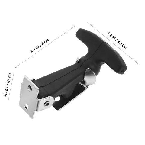 Elastic Rubber Hood Latch Kit For Vehicles With Shock Absorption And Easy Install Vibration Dampening, black, 2.4in X 1.4in X 0.6in.