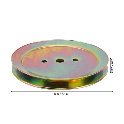 Upgrade Your Mower Game With This High Performance Spindle Pulley For GX20367 that is 18cm steel construction and fits D105 D110 LA110 LA115.