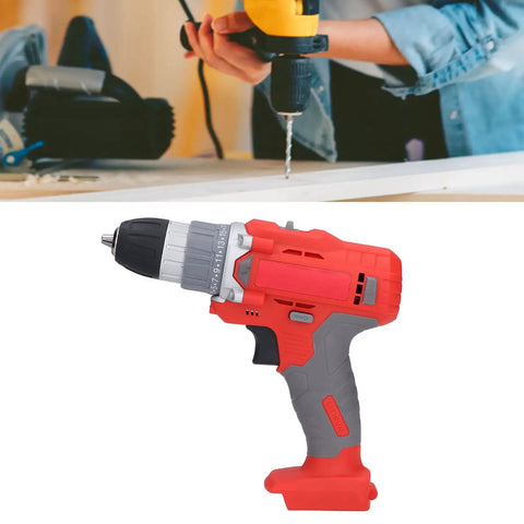 Zero Gimmicks Cordless Electric Drill With Dual Mode Rotation And 25 Adjustable Torsion For Serious Home Fixes and Pro Builds in red and gray.