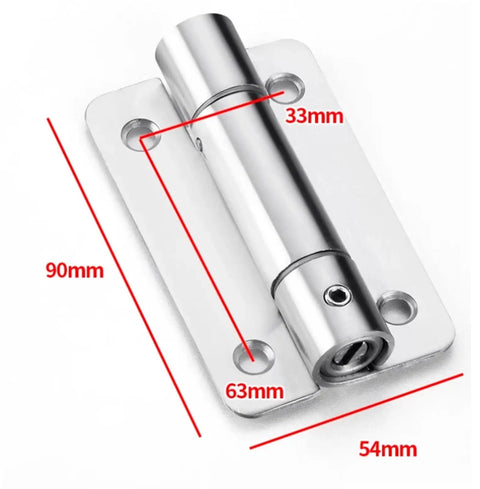 Heavy Duty Stainless Steel 304 Spring Hinge For Partition Doors No Frills Self Closing Kit 10 Pieces With Rust Resistant Finish