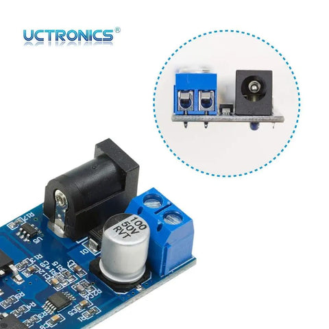 Plug And Play Dual USB 5V Buck Converter From 9V To 36V Input With Stable 5V Output Up To 6A, 18W To 30W, circuit board close-up